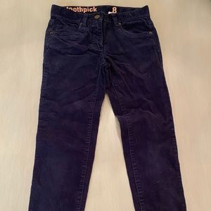Jcrew crewcuts girls navy 💙corduroy pant.Size 8.